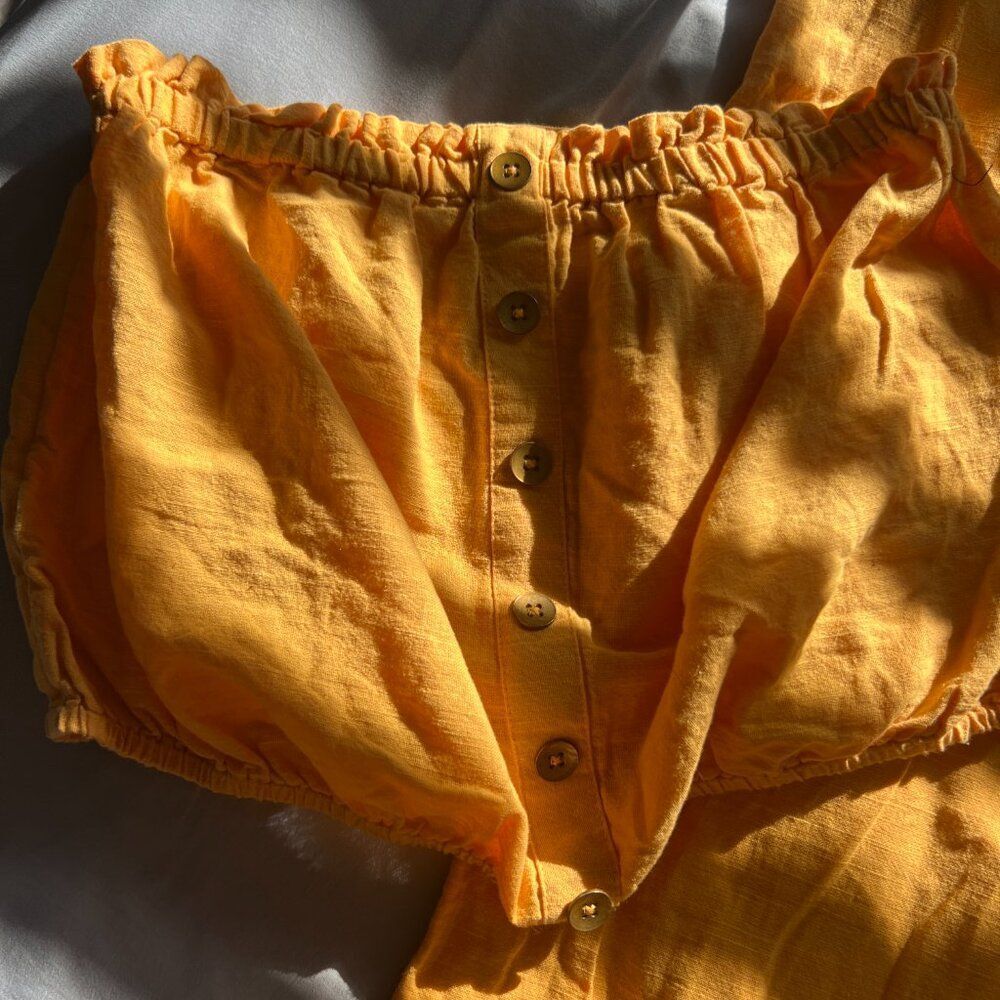BILLABONG X SINCERELY‎ JULES Bring On Wide Leg Pants & top Cotton Mango Size M - Picture 9 of 16